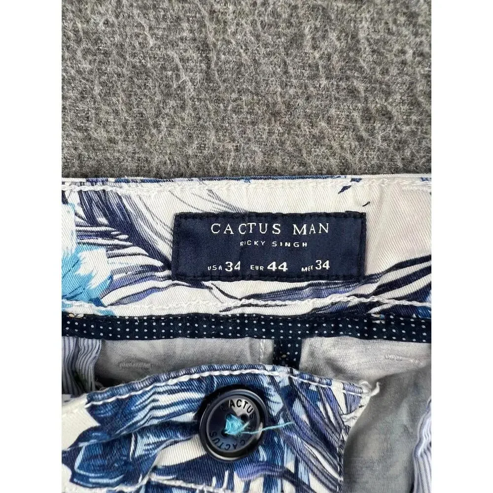 Cactus Man Men's Floral Print Bermuda Shorts‎ Size 34